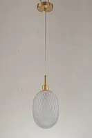 Светильник подвесной Magliano E 1.P3 W Arti Lampadari белый 1 лампа, основание золотое в стиле современный 